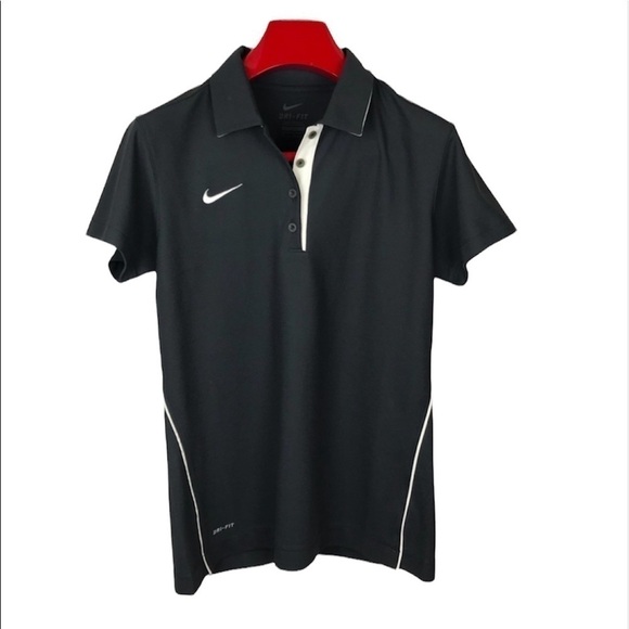 Nike Tops - NIKE VINTAGE Y2k Dri Fit Center Swoosh Short Sleeve Shirt Sz M Skate Grunge